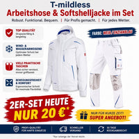 weiß / enzianblau